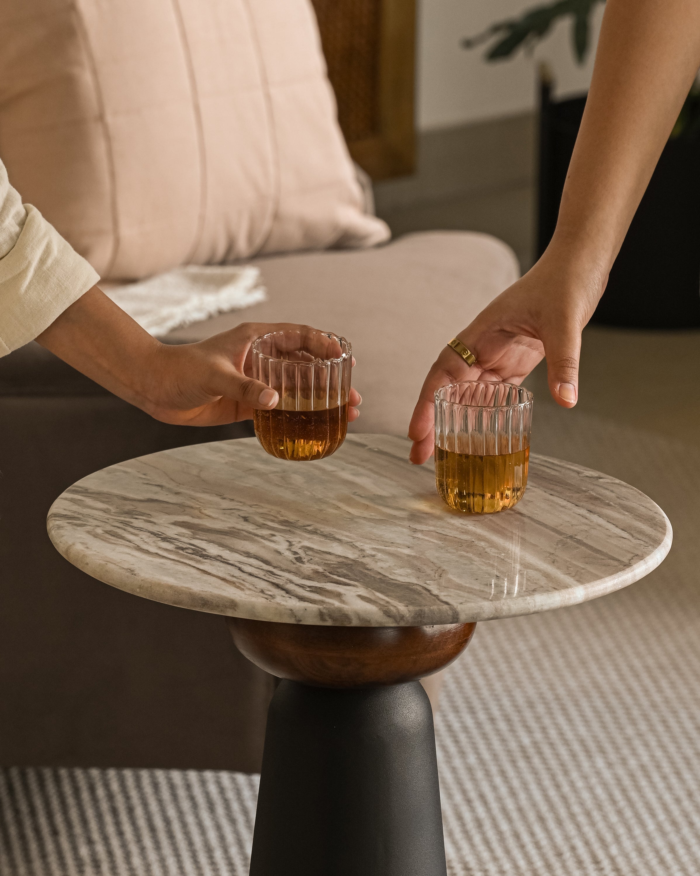 Perisi Marble Drinks Table
