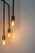 black pipe ceiling chandelier