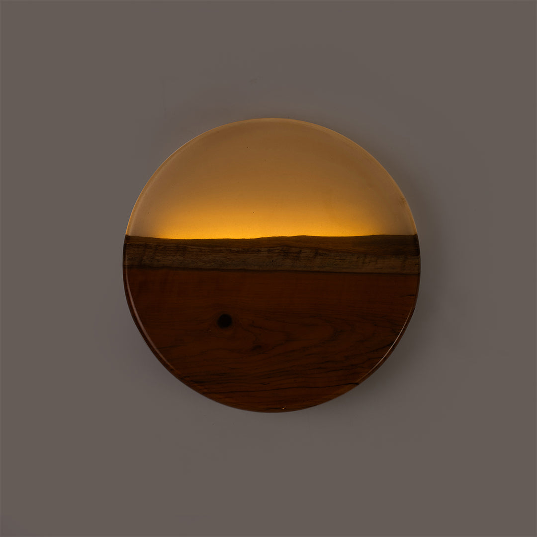 Amber Resin Wall Light