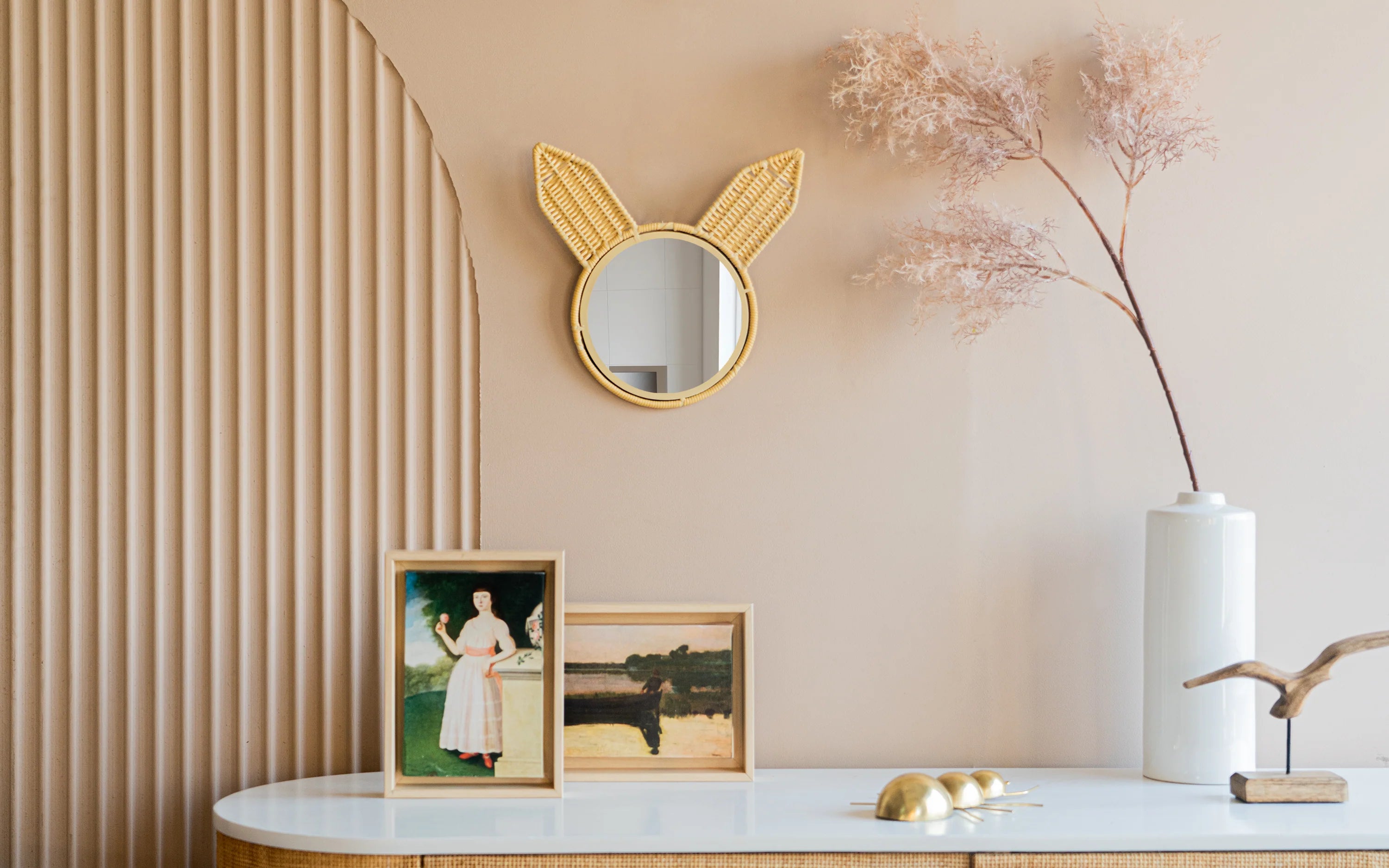 Rabbit Cane Wall Decor