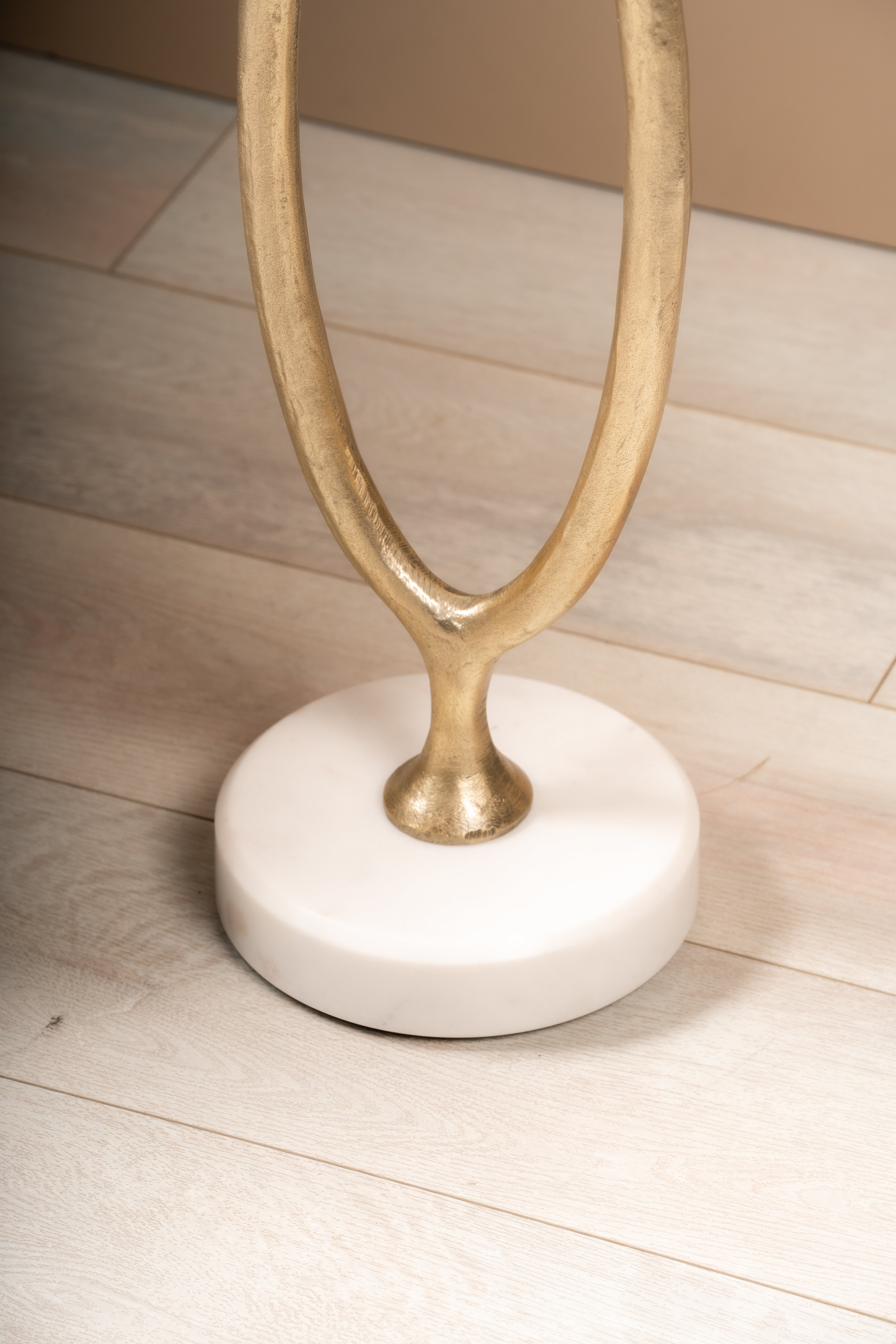 Brass Metal Accent Table