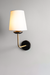 wall lamp scandinavian brass and fabric wall lamp