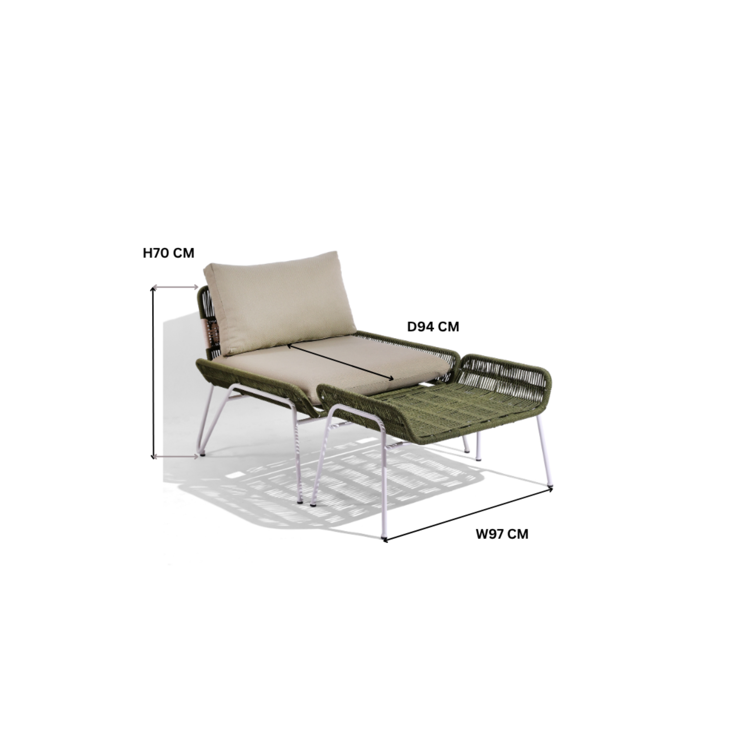 Veyra Lounge Set – three-quarter angle view