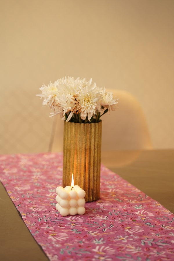 Blooming in Purple Cotton Table Runner