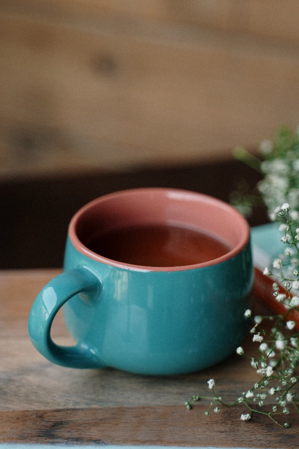 Teal Tranquility Ceramic Stoneware Mug (350ml)