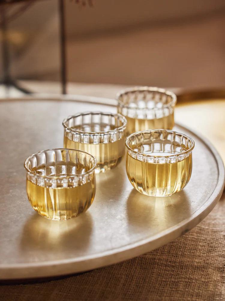 Kira Small Glass Cup, Set of 4