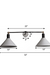 CWS113 Art Studio Double-Shade Lamp Wall Sconce