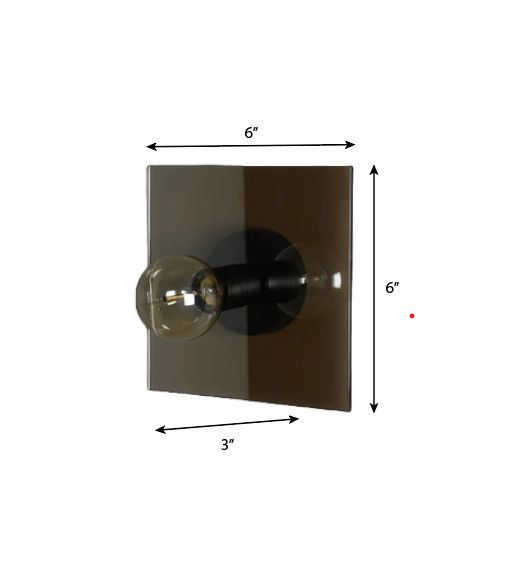 Tinted Glass Wall Sconce