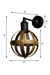 CWS141 Riveted Antique Gold Wall Light Fixture Mid-Century Interior