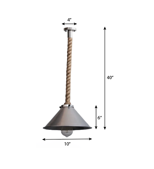 CLH102 Fairfield Ash Grey Pendant Light Fixture