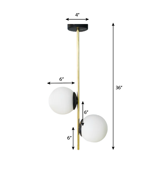 CLH103 Debonair Brass Gold Pendant Light