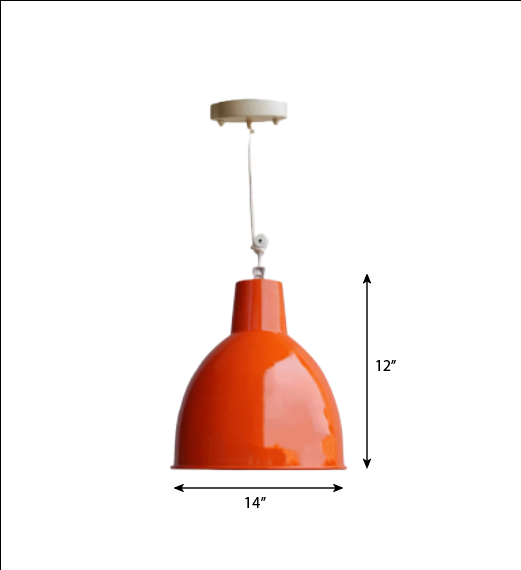 CLH126 American-Urban Modern 14 Inch Fluorescent Orange Lamp