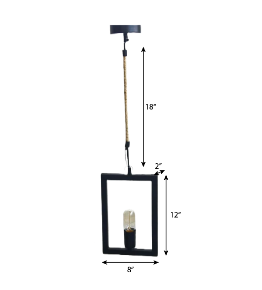 CLH146 Rectangle Frame Industrial Ceiling Pendant Lighting