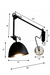 FSW205 Galaxy Black Swing-Arm Wall Lamp
