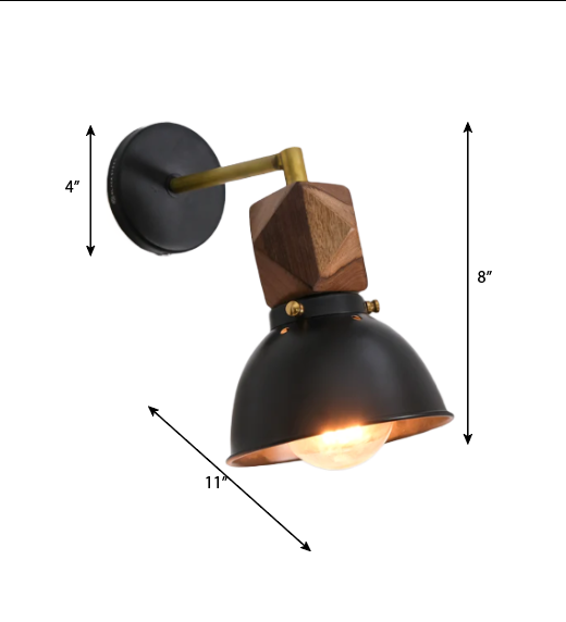 Rodeo Drive Rustic Metal and Wood Wall Sconce