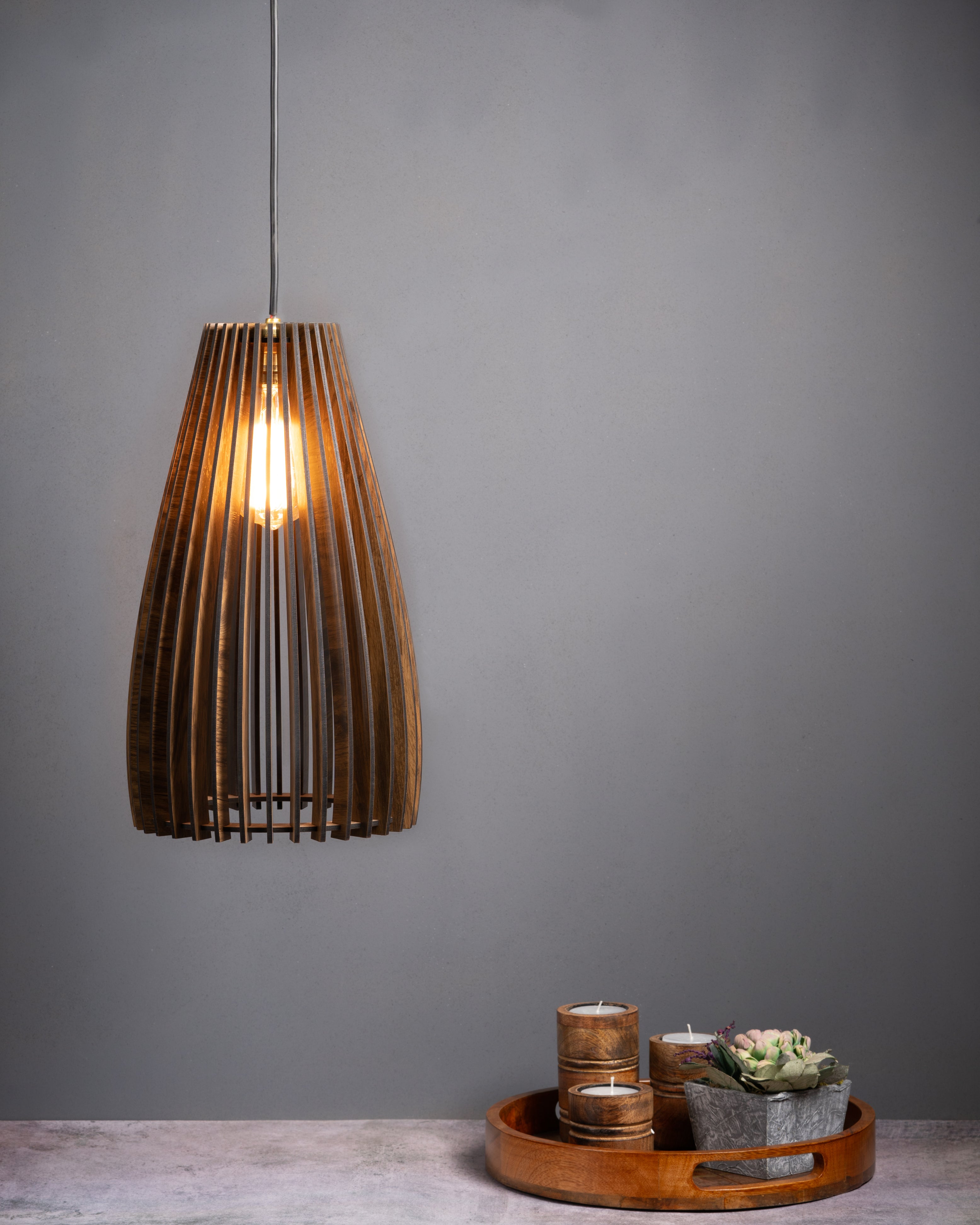 Bahama Pine Wood Ceiling Lamp — Home Canvas