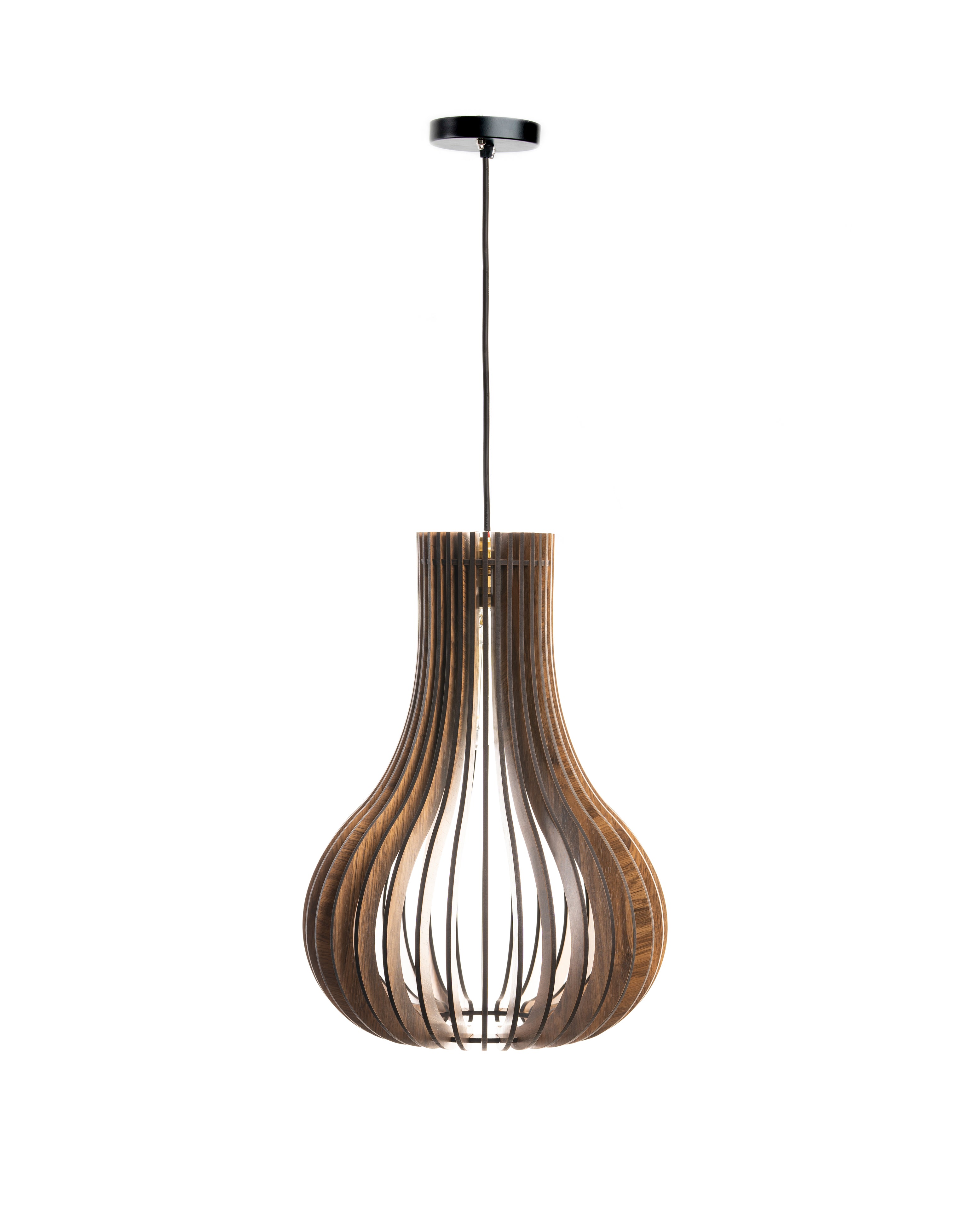 Barua  Ceiling Pine Wood Lamp