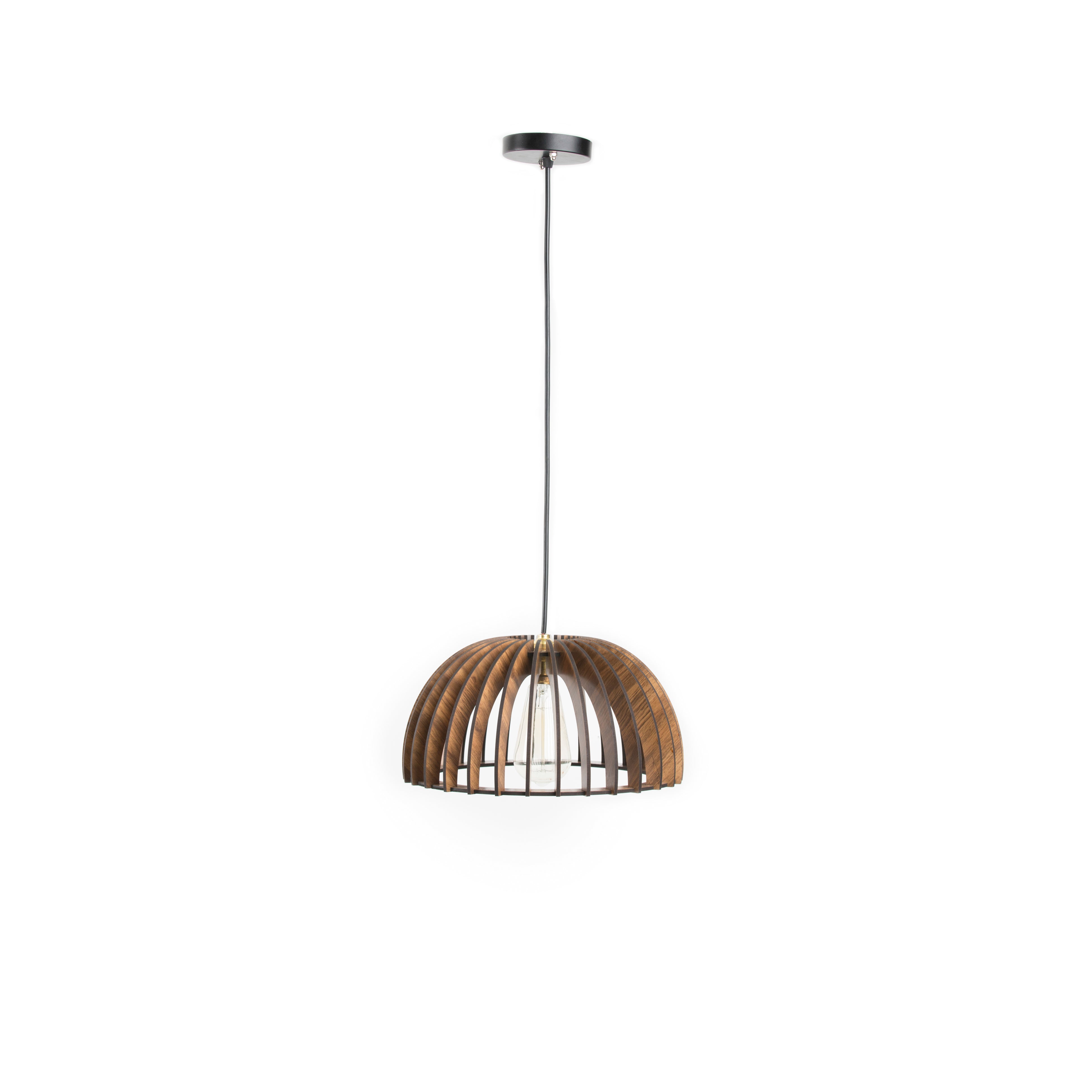 Dome Style Wooden Ceiling Lamp