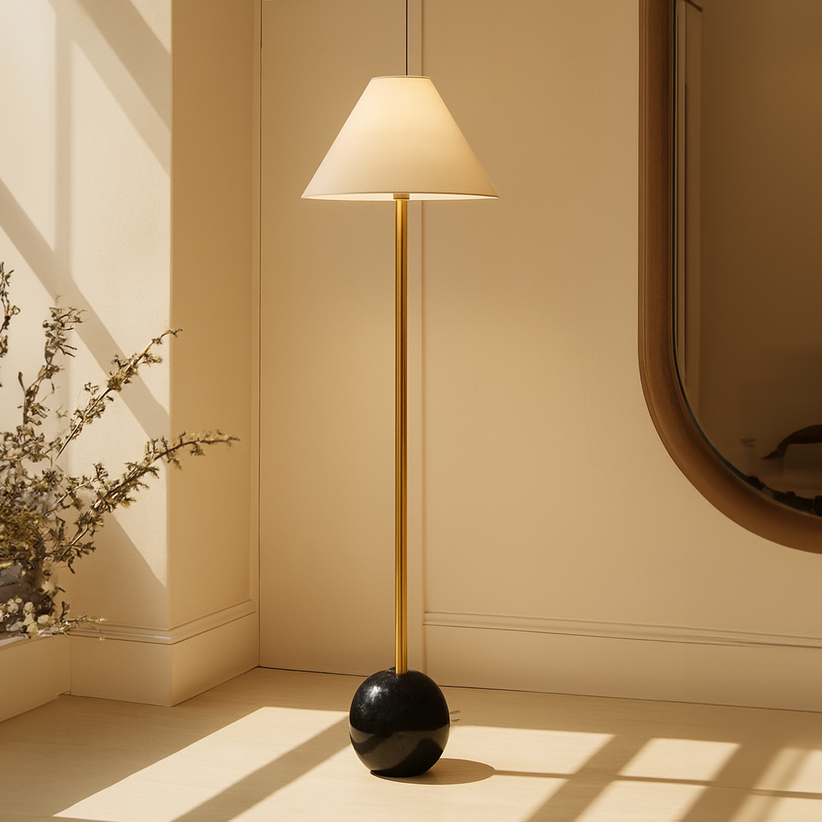 Velar Floor Lamp Marble
