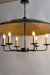 CLR121 Large Black Sphere 36" Chandelier