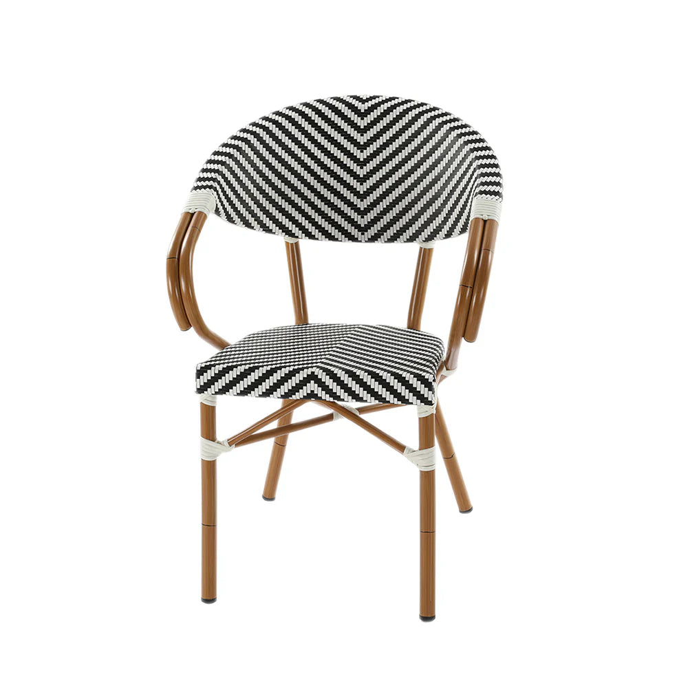 V Popsicle Aluminium Chair With Armrest