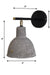 concrete wall lamps online grey lampshades Indian lamps customized