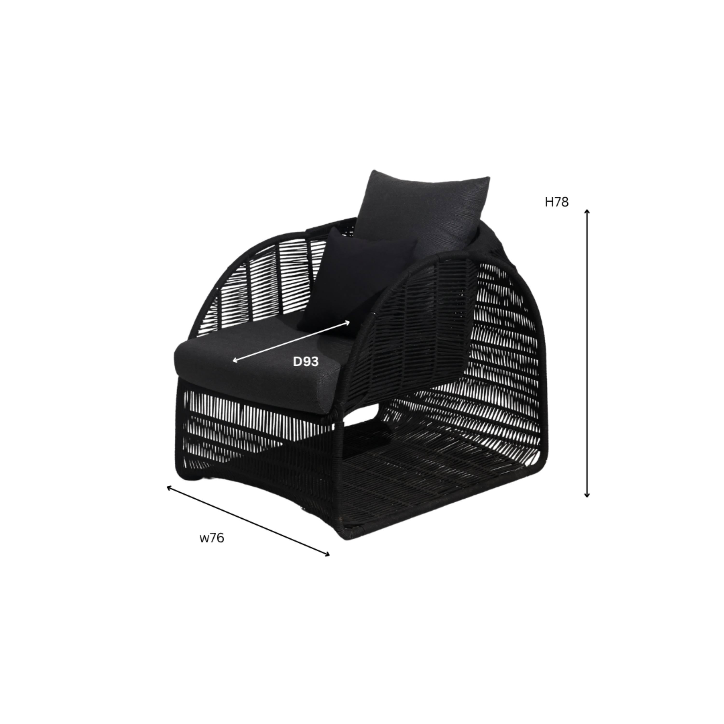 Kairo Sculpt Lounge Chair – seating detail