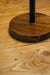 CDL111 Vintage Nightstand Brown Fabric Wooden lamp