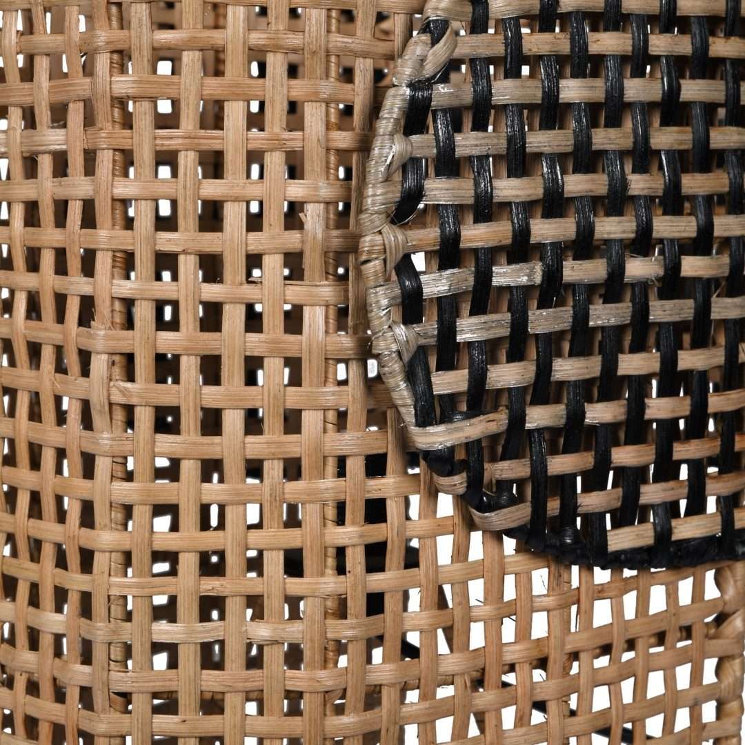 Aboi Cane Table Lamp - Natural / Cane and iron / L: 12.5’’ H: 16’’ - Lighting