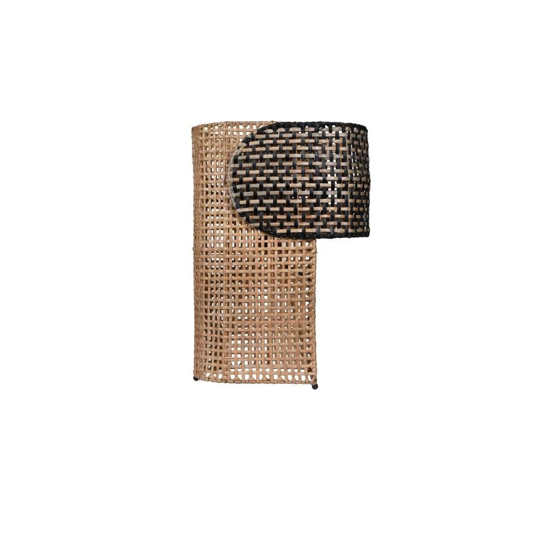 Aboi Cane Table Lamp - Natural / Cane and iron / L: 12.5’’ H: 16’’ - Lighting