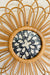 Abstract Designer Rattan Wall Decor With Mother of Pearls - Natural / Rattan and Mother of Pearl - Decor