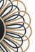 Abstract Rattan Wall Decor With Mother of Pearls - Natural & Black / Rattan and Mother of Pearls - Decor