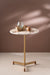 Accent Edge Side Table - Design Top / 41 x W:41 x H:53 In Cms / Marble & Metal - Indoor Furniture