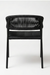 Adorn Charcoal Chair Set Of 2 - Black / 54 x 58 x 75 In cms / Mild Steel and Weaving - Indoor Furniture