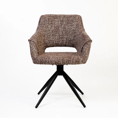 Aeris Swivel Chair - Biege / Plywood / Boucle Fabric / L: 22.5’’ W: 18’’ H: 33.5’’ - Furniture