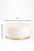 Aira Centre Table No. 18 - Dia: 36’’ H: 16’’ / White / Bone Inlay - Indoor Furniture