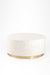 Aira Centre Table No. 18 - Dia: 36’’ H: 16’’ / White / Bone Inlay - Indoor Furniture