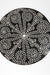 Aira Centre Table No. 21 - Black / Bone Inlay / Dia: 42’’ H: 18’’ - Indoor Furniture
