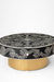 Aira Centre Table No. 21 - Black / Bone Inlay / Dia: 42’’ H: 18’’ - Indoor Furniture