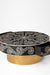 Aira Centre Table No. 21 - Black / Bone Inlay / Dia: 42’’ H: 18’’ - Indoor Furniture