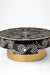 Aira Centre Table No. 21 - Black / Bone Inlay / Dia: 42’’ H: 18’’ - Indoor Furniture
