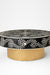 Aira Centre Table No. 21 - Black / Bone Inlay / Dia: 42’’ H: 18’’ - Indoor Furniture