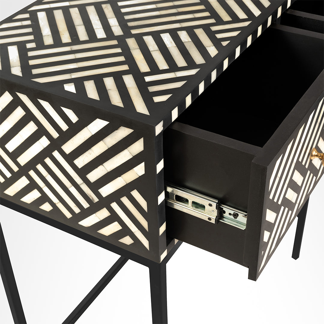 Aira Console - Black / L: 29.5’’ x B: 14’’ x H: 35.5’’ In Inches - console