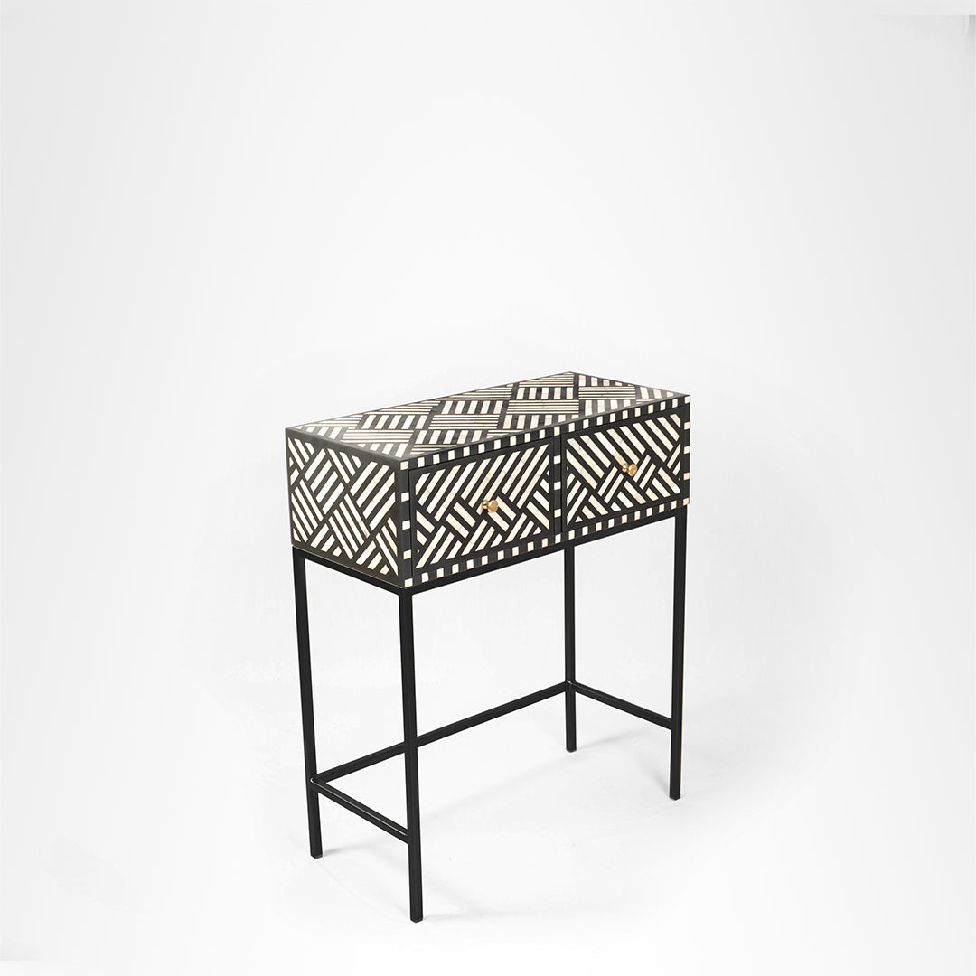 Aira Console - Black / L: 29.5’’ x B: 14’’ x H: 35.5’’ In Inches - console