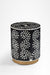 Aira Side Table No. 21 - Black / Bone Inlay / Dia: 18’’ H: 22’’ - Indoor Furniture