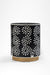 Aira Side Table No. 21 - Black / Bone Inlay / Dia: 18’’ H: 22’’ - Indoor Furniture