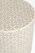 Aira Side Table No. 7 - W: 18’’ H: 20’’ / Grey and White / Bone Inlay and Brass - Indoor Furniture