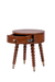 Alaya Side Table - Teak / Frame and Legs: Teakwood; Storage lined with laminate inside; Metal knobs / D: 18’’ H: 19’’