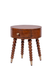 Alaya Side Table - Teak / Frame and Legs: Teakwood; Storage lined with laminate inside; Metal knobs / D: 18’’ H: 19’’
