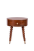 Alaya Side Table - Teak / Frame and Legs: Teakwood; Storage lined with laminate inside; Metal knobs / D: 18’’ H: 19’’